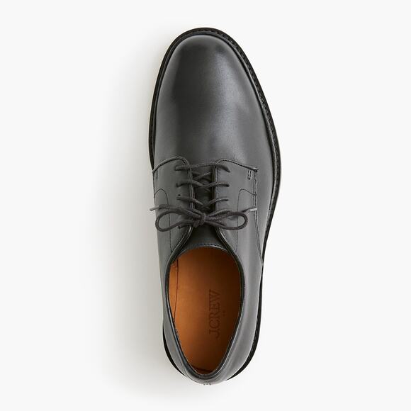 NWOT J Crew Factory Leather  Lace-Up Derby Shoes Black Size 10.5 main image 4